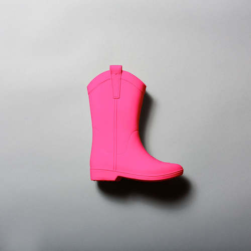 Atomic Pink Kid's All Weather Rubber Cowboy Boots– DakotaRidge