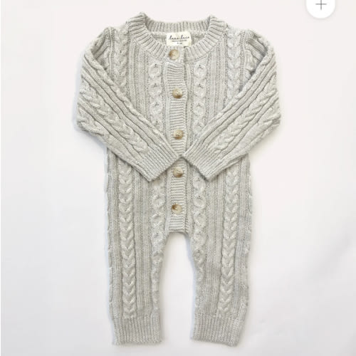 Luna + Luca Classic Cable Knit Jumpsuit - Natural