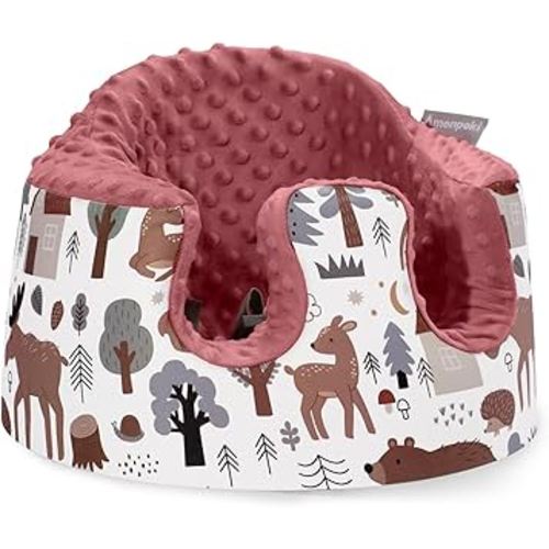 Seat Cover Compatible with Bumbo Floor Seat Only, Breathable Baby Bumbo Seat Cover,Soft Bumbo Floor Seat Cover for Baby Girl Boy, Excluding Pacifier