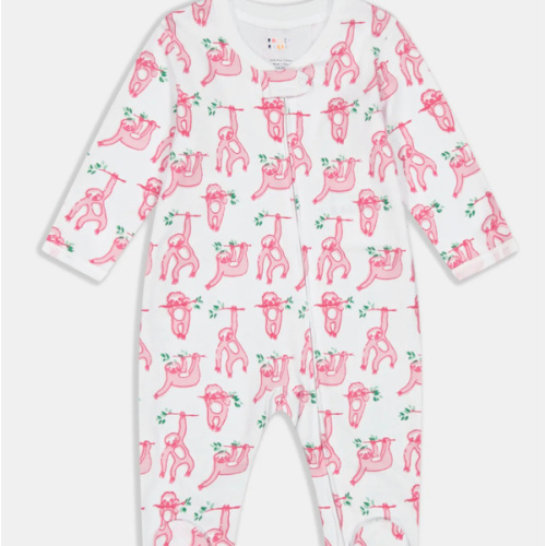 Infant Sleepy Sloth Zipper Footie