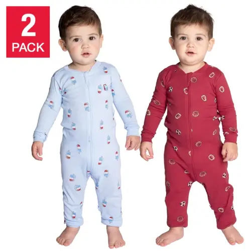 Pekkle Baby 2-pack Cotton Sleepers | Costco