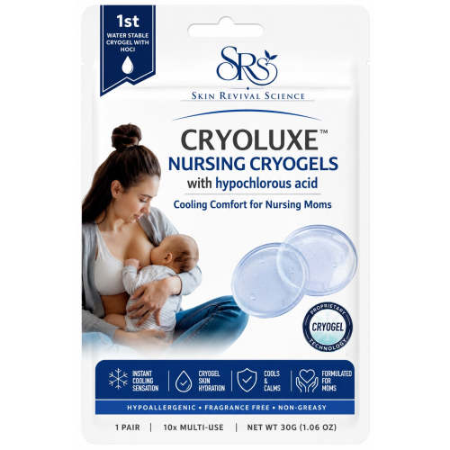 Cryoluxe Nursing Cryogels | Reusable Cooling Pads – Skin Revival Science