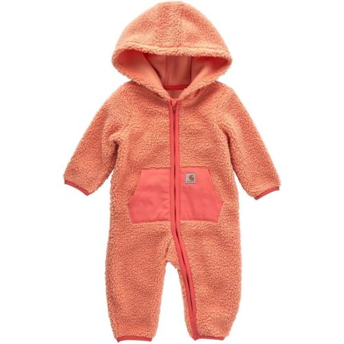 Carhartt baby-girls Long-sleeve Sherpa Zip-front Hooded Coverall