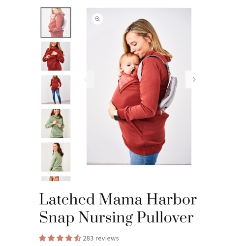 Latched Mama Harbor Snap Nursing Pullover