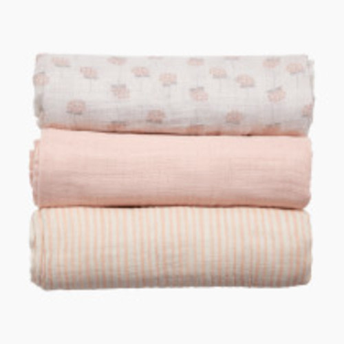 Tiny Kind 3 Pack Organic Muslin Swaddle - Floral Bunch