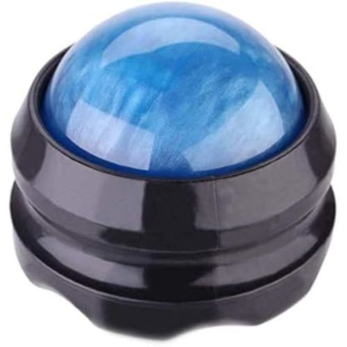 Manual Massage Ball Pain Relief Back Roller Massager Self Massage Therapy and Relax Full Body Tools for Sore Muscle Joint Pain Essential Oils or Lotion Relax (Blue)