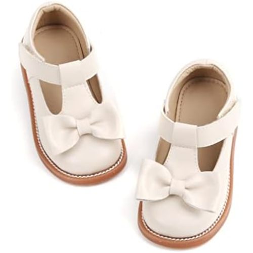 Felix & Flora - Zapatos planos de vestir estilo Mary Jane para niña pequeña, zapatillas de ballet para niña, zapatos para fiestas y escuela