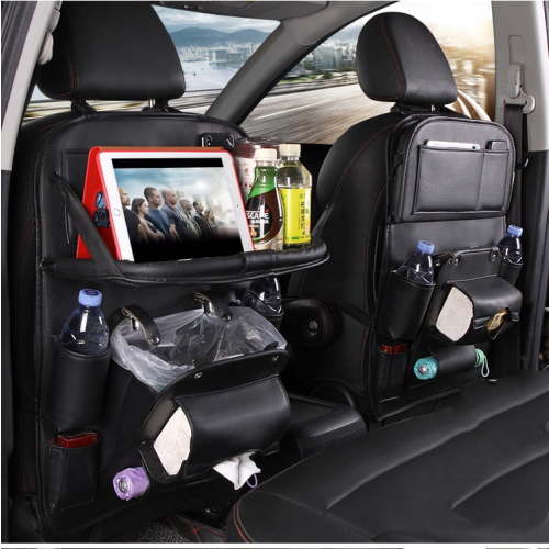 Mat Bag Organizer Tray Car Seat Car Trash Can Car Accessories Folding Table Travel