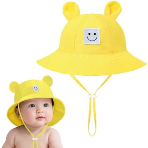 Baby Toddler Bucket Hats Infants Sun Protection Hats for Kids Girls Summer Cap Wide Brim Beach Hats