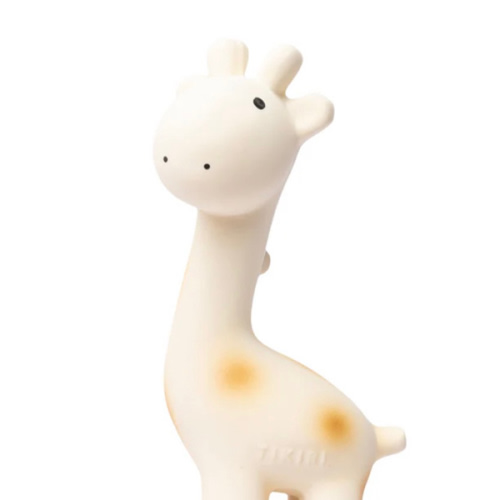 Giraffe Organic Natural Rubber Rattle, Teether & Bath Toy