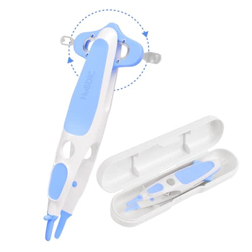 HubiBaby 3 in 1 Baby Nose Cleaning Tweezer Booger Remover and Baby Ear Wax Removal Tool with Soft Silicone Dual Ear Wax and Safe Nasal Picker for Newborns Infants & Toddlers