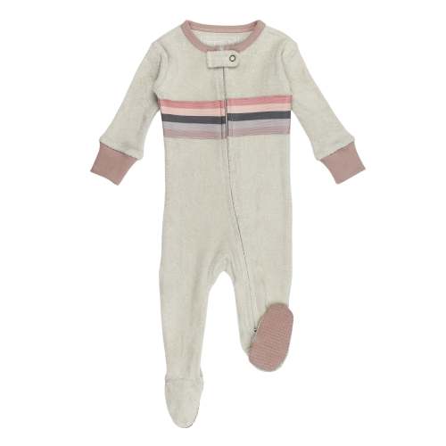Pinks | Organic Terry Zipper Footie – L'ovedbaby
