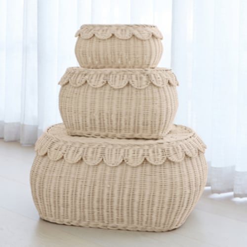 FAUNA trio rattan basket set natural – BEBE BASK
