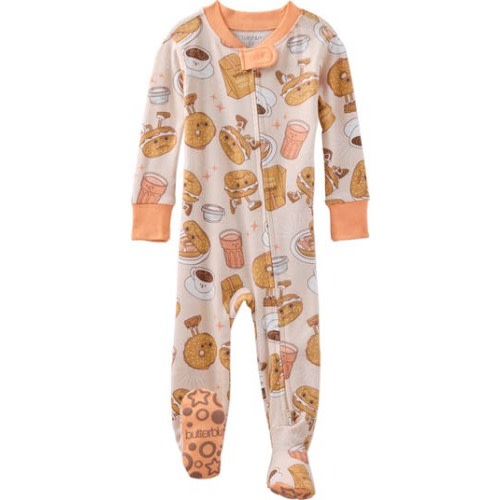 Cruz One-Piece Organic Cotton Footie Pajamas, 12M