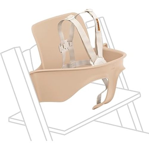 Stokke Tripp Trapp Baby Set 2, Natural - Ages 6-36 Months - Convert the Tripp Trapp Chair into a Comfortable High Chair - Includes Stokke Harness 2