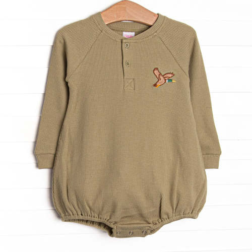 Flying Home Embroidered Waffle Knit Bubble, Sage Green – Stitchy Fish