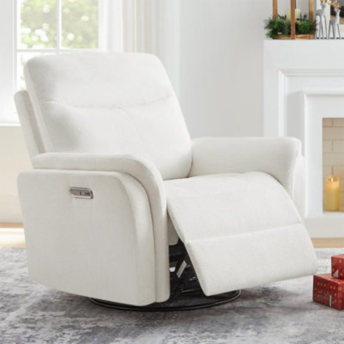 Red Barrel Studio® 37" Upholstered 3 In 1 Swivel Glider Power Recliner & Reviews | Wayfair