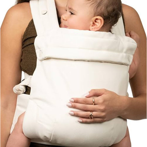 Amazon.com: Infantino Honey Blossom Baby Carrier, Ergonomic Infant to Toddler Carrier, Hip Healthy “M” Position Support, Adjustable Sliding Seat, Padded Cross-Back Straps, 7-40 lbs, Vanilla Bloom : Baby