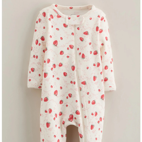 Print Cotton Footie, Newborn