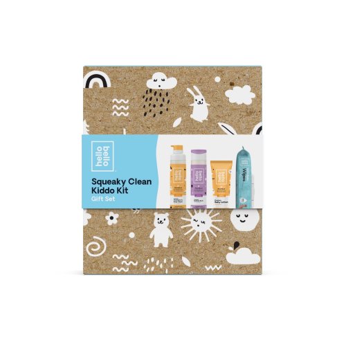 Hello Bello Baby Gift Set, Includes Shampoo & Wash, Bubble Bath, Baby Lotion, and Wipes - 1 Pack