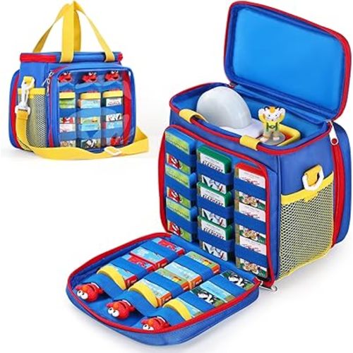 Carrying Case Compatible with Little Tikes Story Dream Machine Books Starter Set, Portable Storage Bag for Story Books, Audio Play & Character with Handle and Shoulder Strap