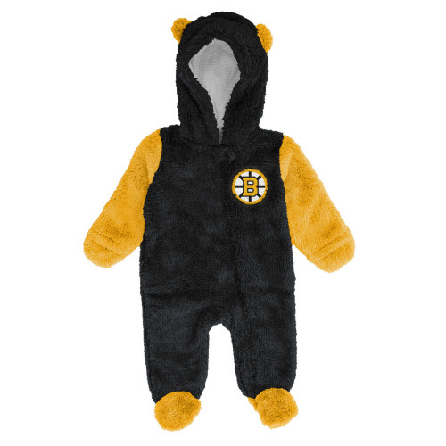 Bruins Newborn Stay Napping Teddy Fleece Bunting Pram Creeper