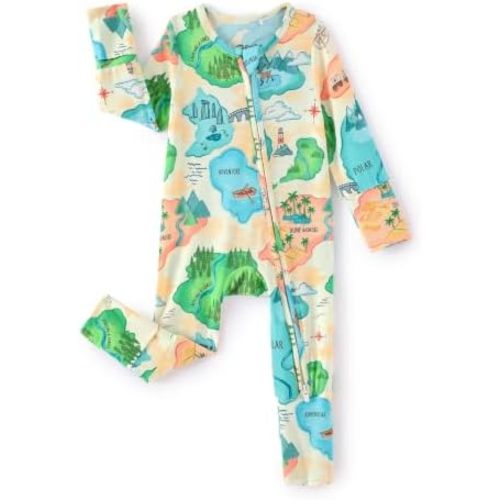 PATPAT Bamboo Viscose Baby Pajamas, Sleepers with 2-Way Zipper