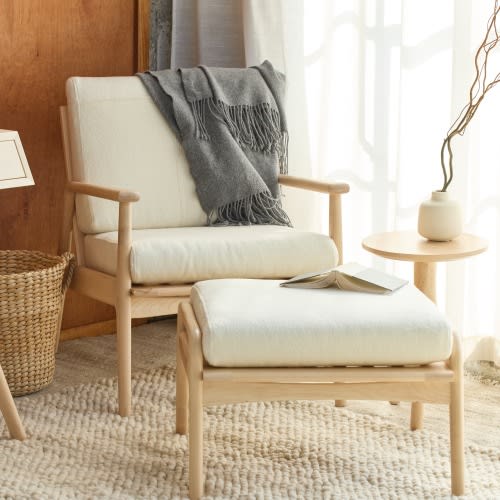 Mid-Century Modern Lounge Chair | Avocado Green Mattress