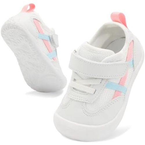 Scurtain Baby Shoes Boy Girl First Walking Shoe Infant Crib Breathable Sneakers Lightweight Barefoot Shoes for Babies