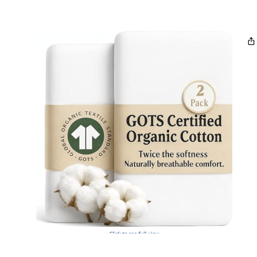 2 x GOTS Organic Bedside Bassinet Sheets 33x20 and 35x19 Compatible with Maxi COSI Iora, Baby Delight, Ronbei, Koola Baby Bond, Harppa Cudly 3 in 1 - Luxury Turkish Cotton - Boy, Girl