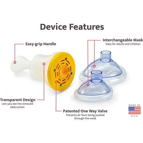 LifeVac Travel Kit Pack of 2 - Choking Rescue Device, Portable Suction Rescue Device First Aid Kit for Kids and Adults, Portable Airway Suction Device for Children and Adults