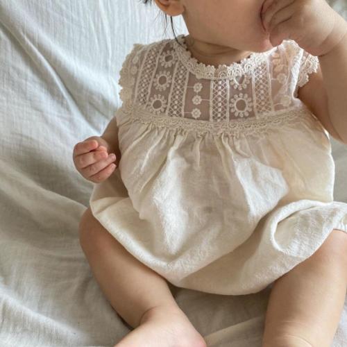 Sweet Petals Lace Onesie