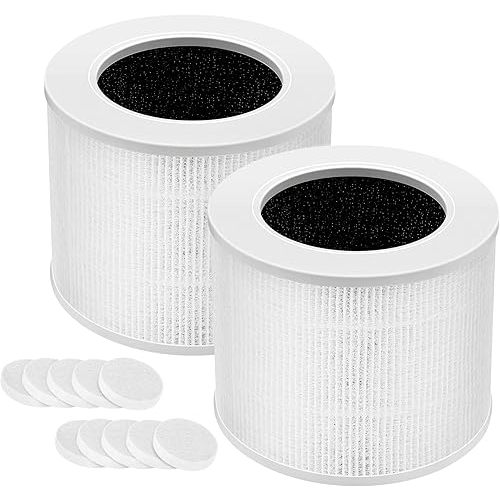 2 Pack Core Mini HEPA Replacement Filter for LEVOIT Core Mini Air Purifiers, 3-in-1 Core Mini-RF Filter Replacement