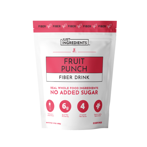 Fruit Punch Fiber Drink - 30 Servings, 6g Fiber | Just Ingredients