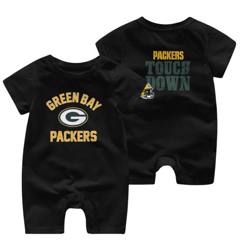 Packers Newborn Baby Boy Girl Football Outfit Sweatshirt Romper Sleeve Pullover Bodysuit Clothes Infant Onesie with T-Shirt Outfits Crewneck Unisex Funny Toddler