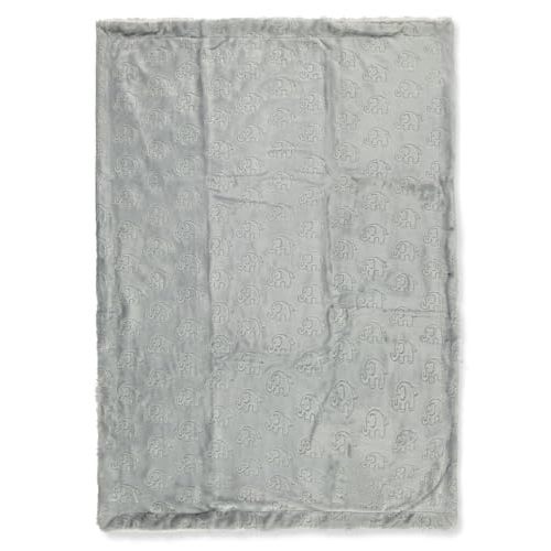 Mon Lapin Baby Luxury Velvet Baby Blanket - Gray, one Size