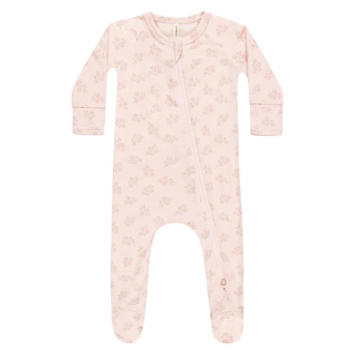 Floral Zip Footie