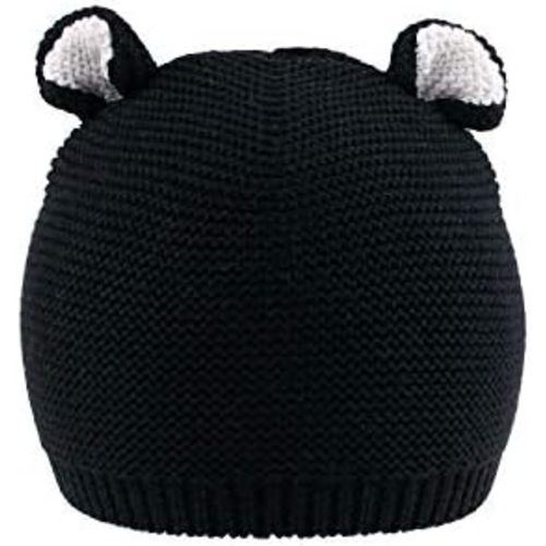 LLmoway Baby Knit Hat Cotton Bear Beanie Soft Cute Infant Fall Winter Hats for Boys Girls Age 0-18M