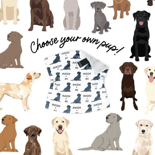 Lovey: Personalized Labrador Retriever. Dog and Me Baby Gift. Names. Dogs. Puppies. Dog Owner New Parent Gift. Custom Dog Gift. Dog Nursery.