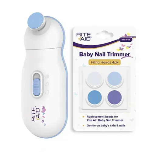 Rite Aid Baby Grooming Nail Trimmer Cutter with 4PK Nail Filing Replacement Set | Baby Bunting AU