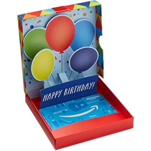Amazon.com Gift Card in a Birthday Pop-Up Box