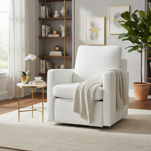 Wade Logan® Armelda 29" W Polyester Swivel Armchair & Reviews | Wayfair