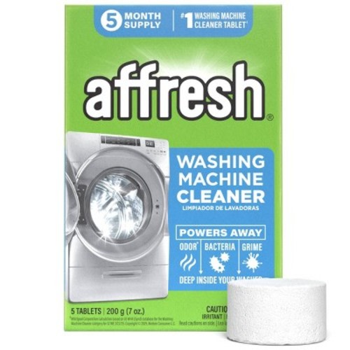 Affresh Washing Machine Cleaner - 5ct: High Efficiency, Odor Control, Detergent Booster