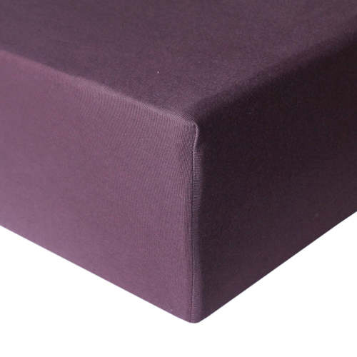 Premium Knit Fitted Crib Sheet - Plum
