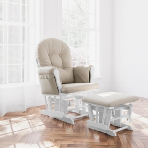 Storkcraft Hoop Glider and Ottoman