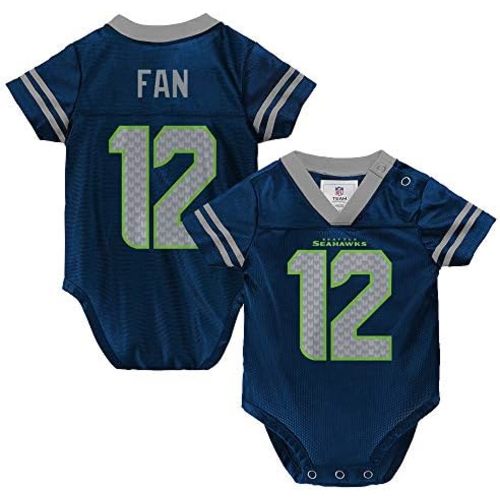 Outerstuff NFL Newborn Infants Team Color Name and Number Home Player Creeper Bodysuit Jersey