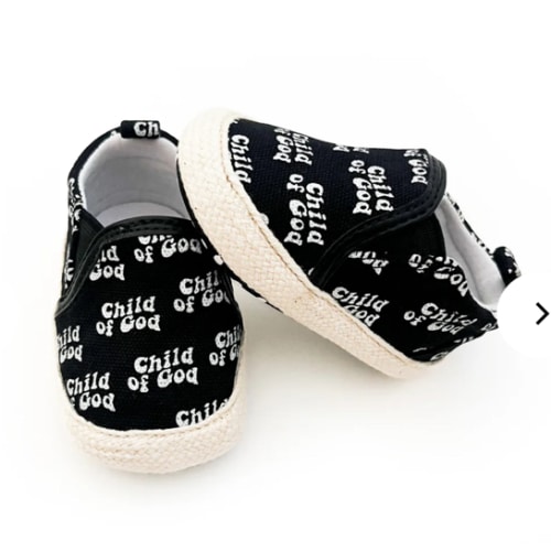 Child of God Black Slip On Shoe
