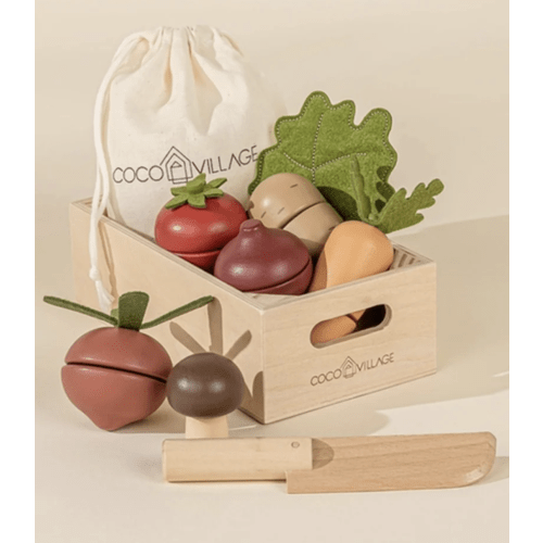Wooden Vegetables Play Set