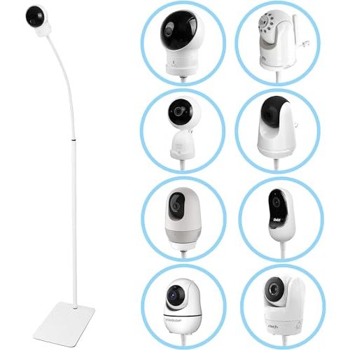 HOLACA 35 inch or 63 inch Floor Stand for Hellobaby, Infant Optics DXR-8/8 Pro, eufy, Vava/Hipp and Nooie Baby Monitor,Owlet and Motorola Baby Monitor, for Any Other Cameras with 1/4 Screw Mount