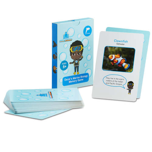 Oscar's Marine Biology Memory Game | STEM| Card Games